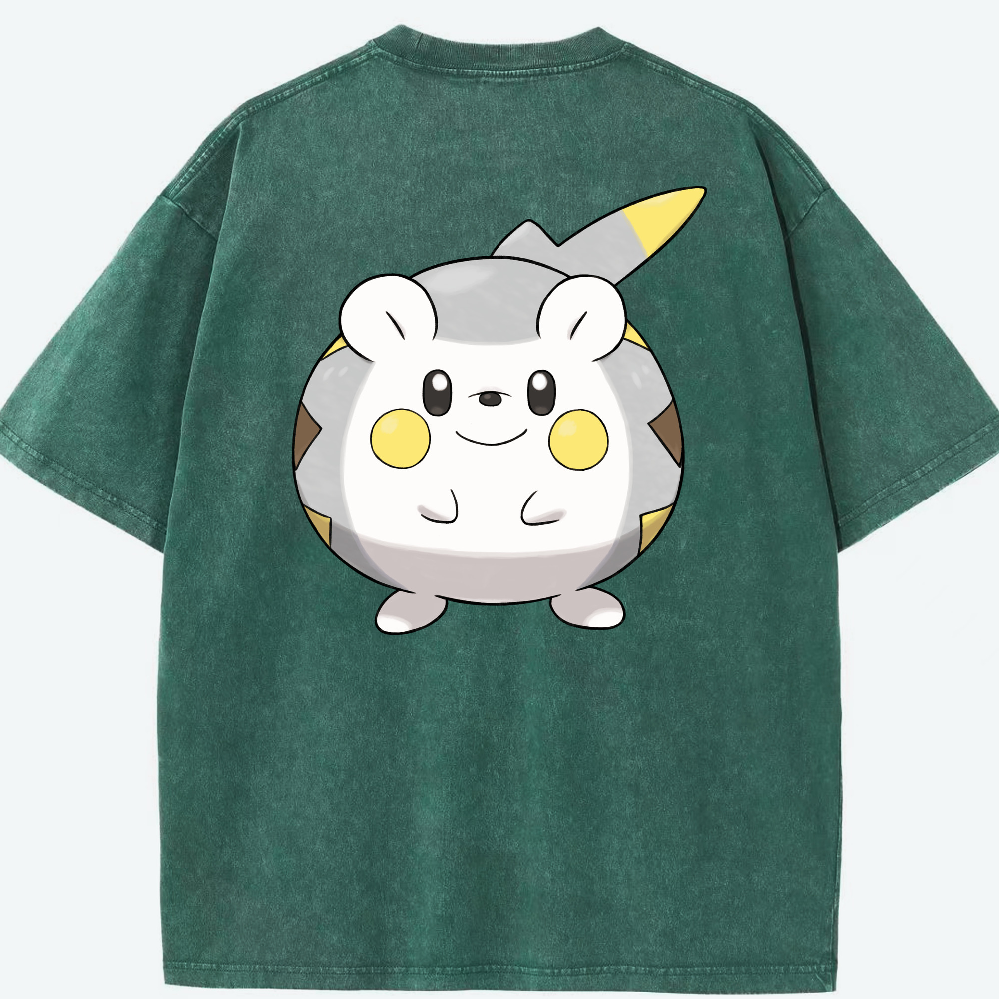 （画像用） ポケットモンスター Pokémon 綿100% ヴィンテージ風 半袖Tシャツ（背面プリント）